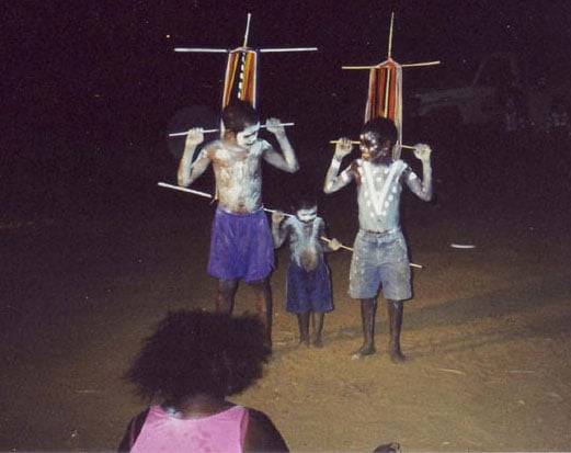 Aboriginal children dancing