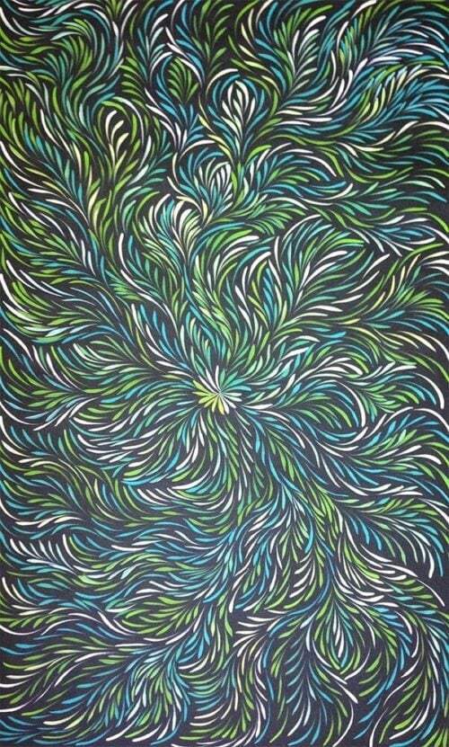 bush leaves art