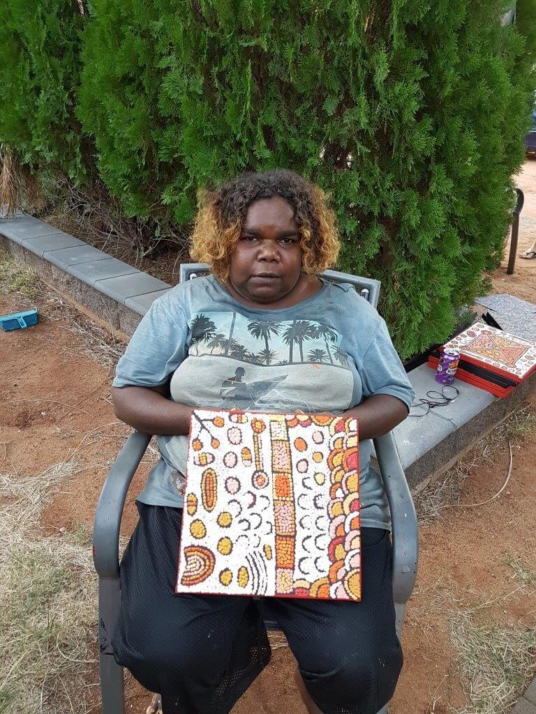 Daphne Larry Nampitjinpa Aboriginal Art