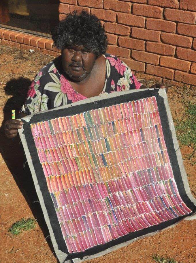Jeannie Mills Pwerle Aboriginal Art