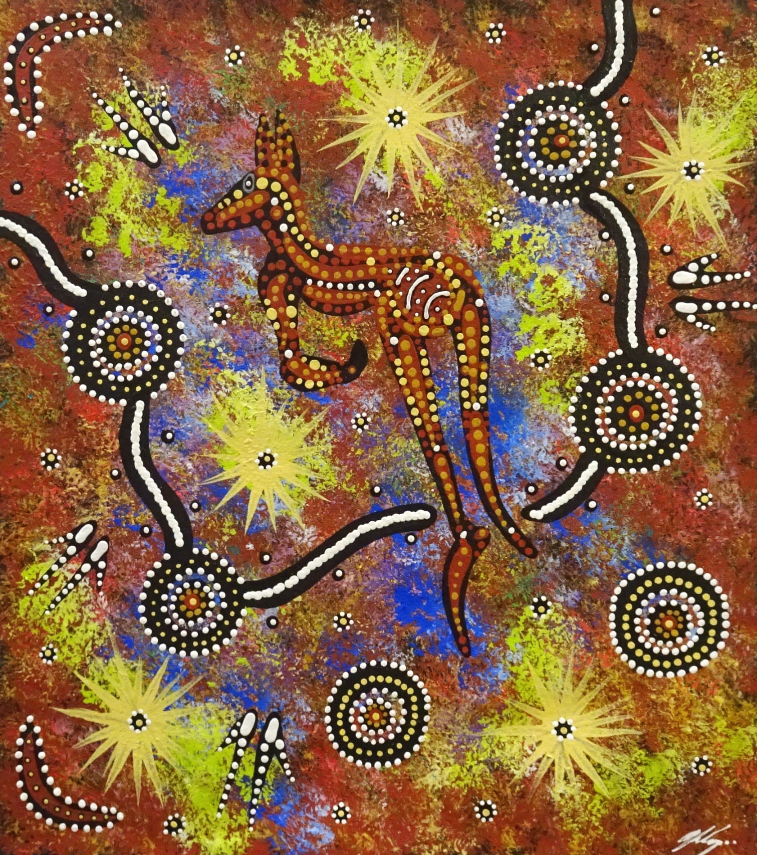Justin Ronberg Jappurrula Aboriginal Art
