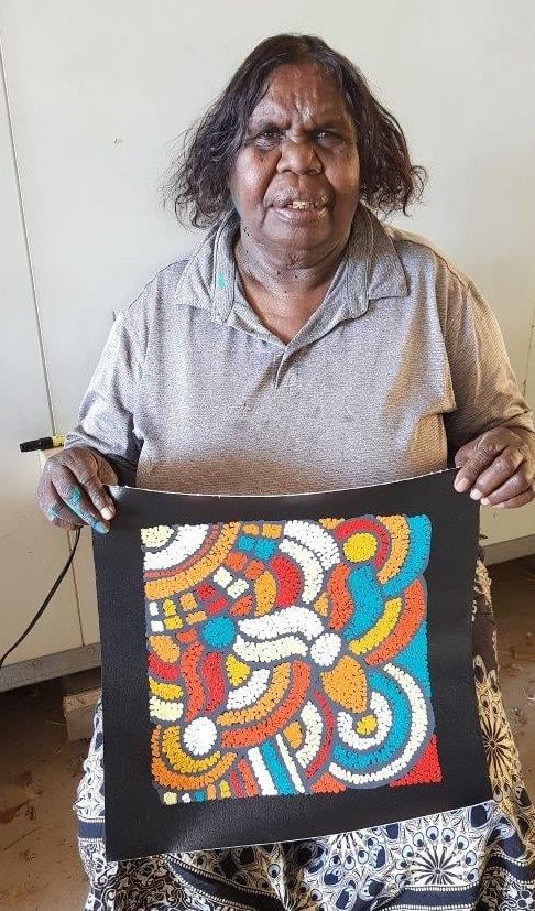 Nellie Marks Nakamarra Aboriginal Art