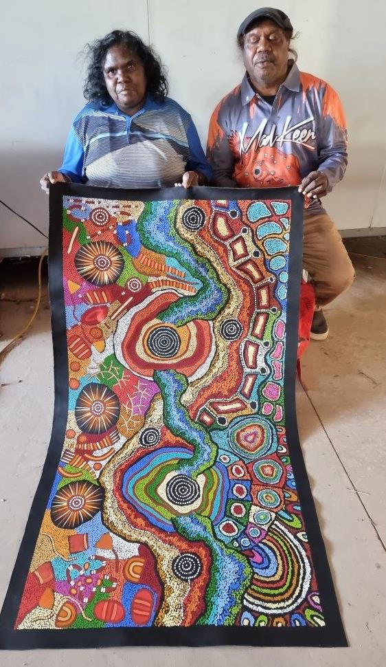 Damien and Yilpi Marks Aboriginal Art