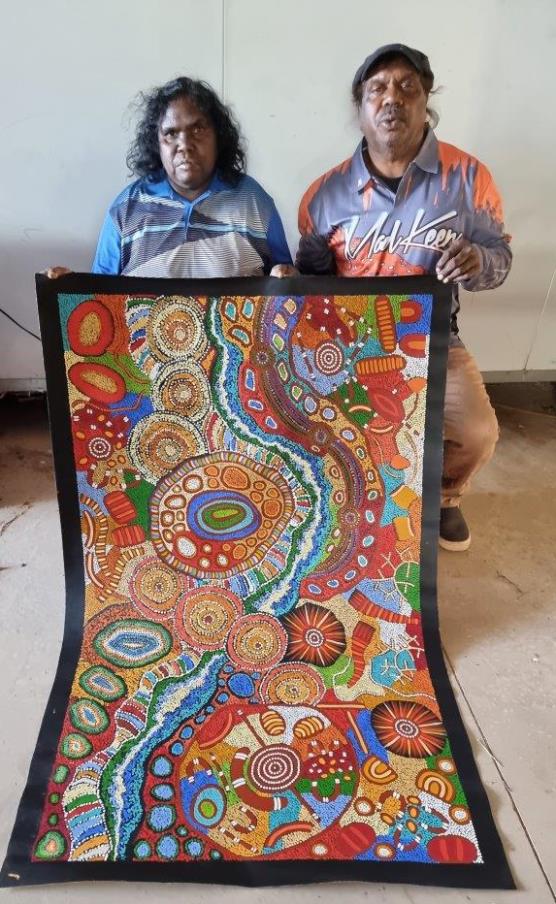 Damien and Yilpi Marks Aboriginal Art