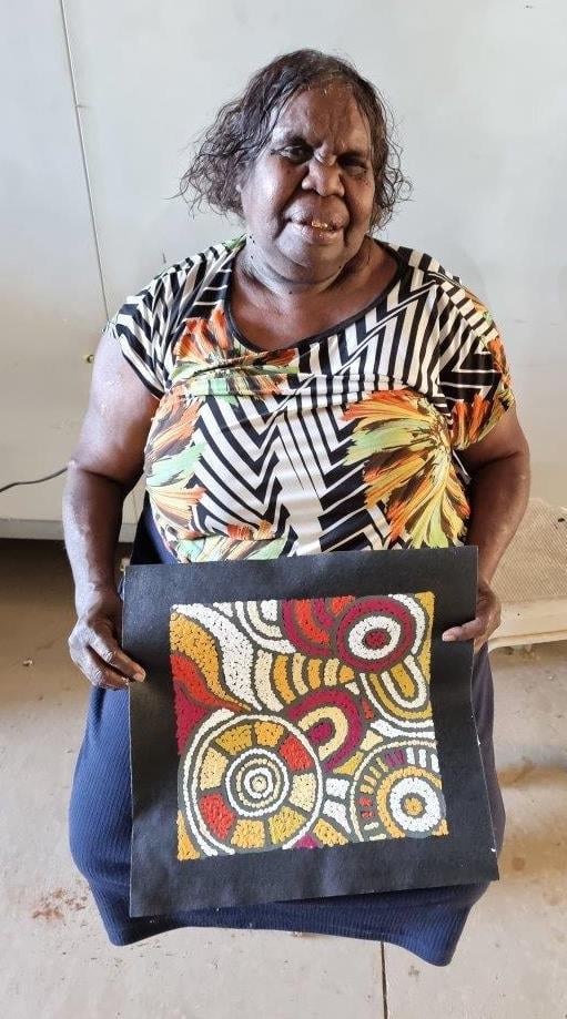 Nellie Marks Nakamarra Aboriginal Art
