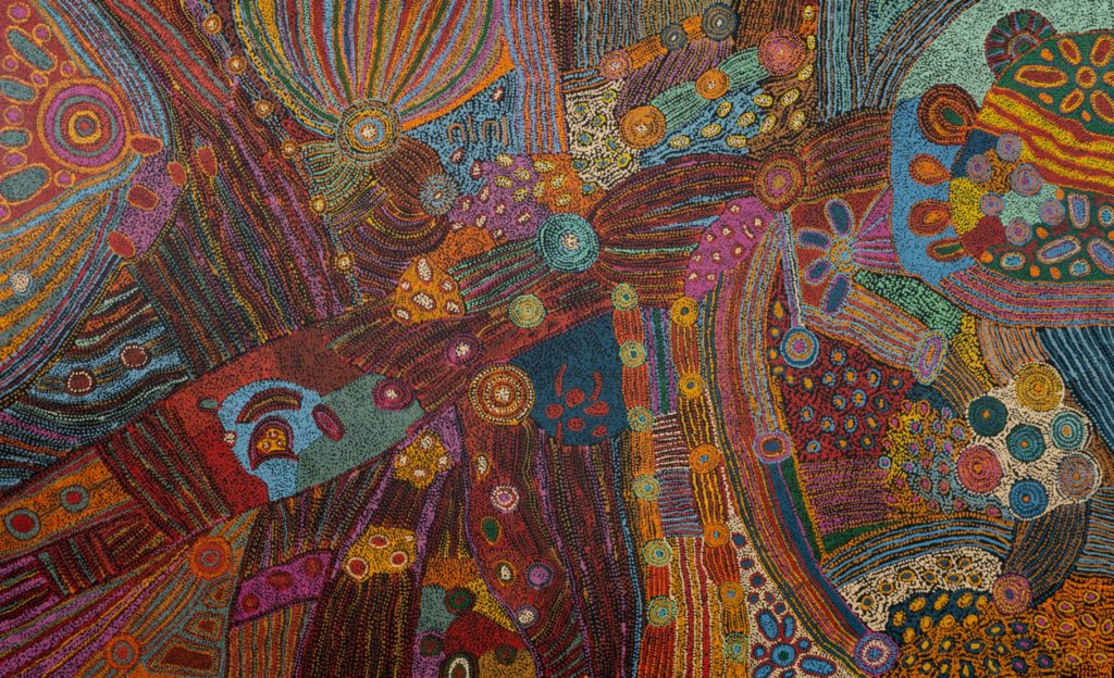 Janice Woods, Casseyanne Woods and Francine Kulitja Aboriginal Art