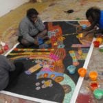 Janice Woods, Casseyanne Woods and Francine Kulitja Aboriginal Art