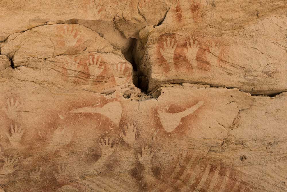 Aboriginal rock art at Carnavron gorge