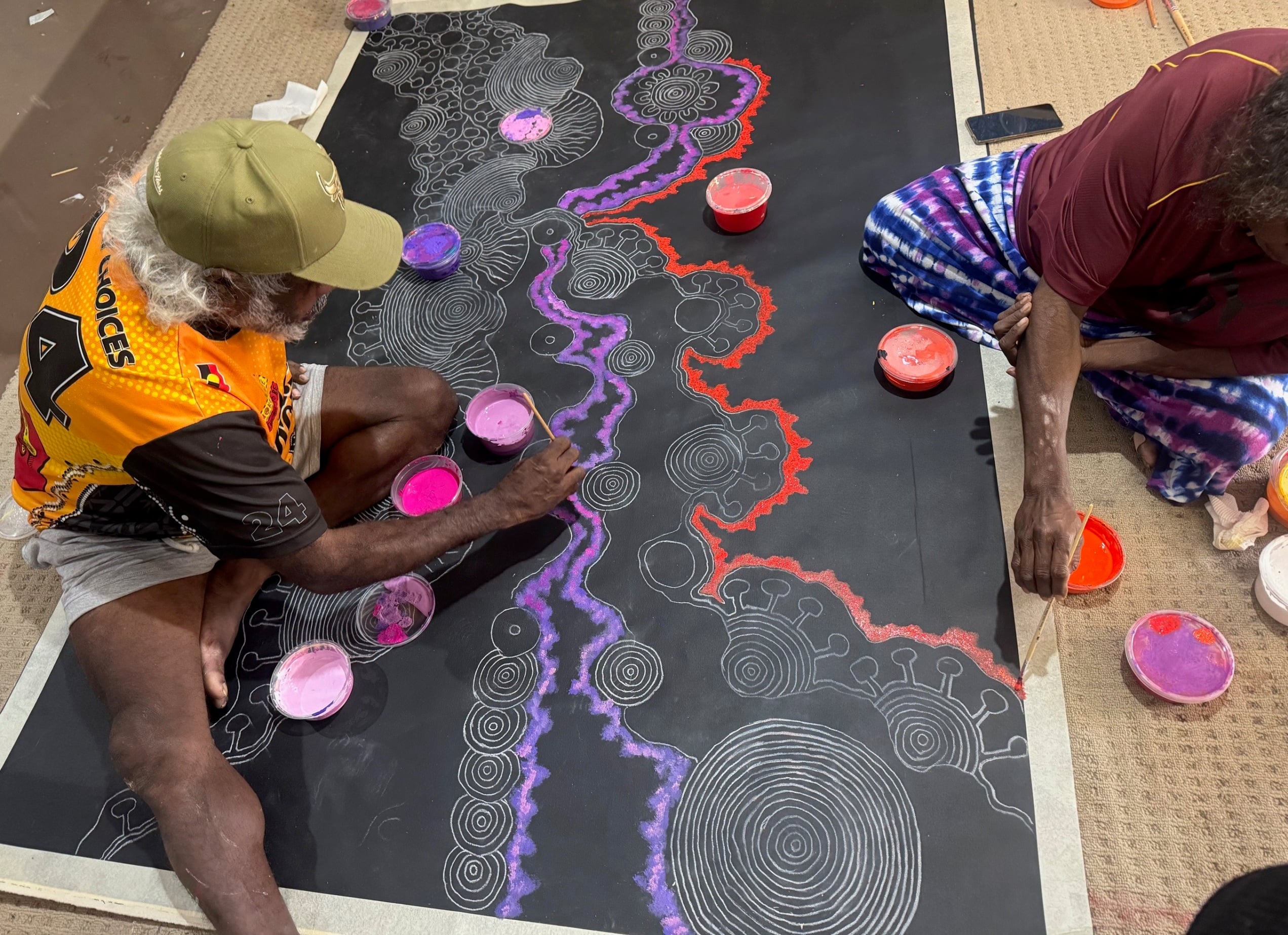 Damien and Yilpi Marks Aboriginal Art