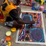 Damien and Yilpi Marks Aboriginal Art