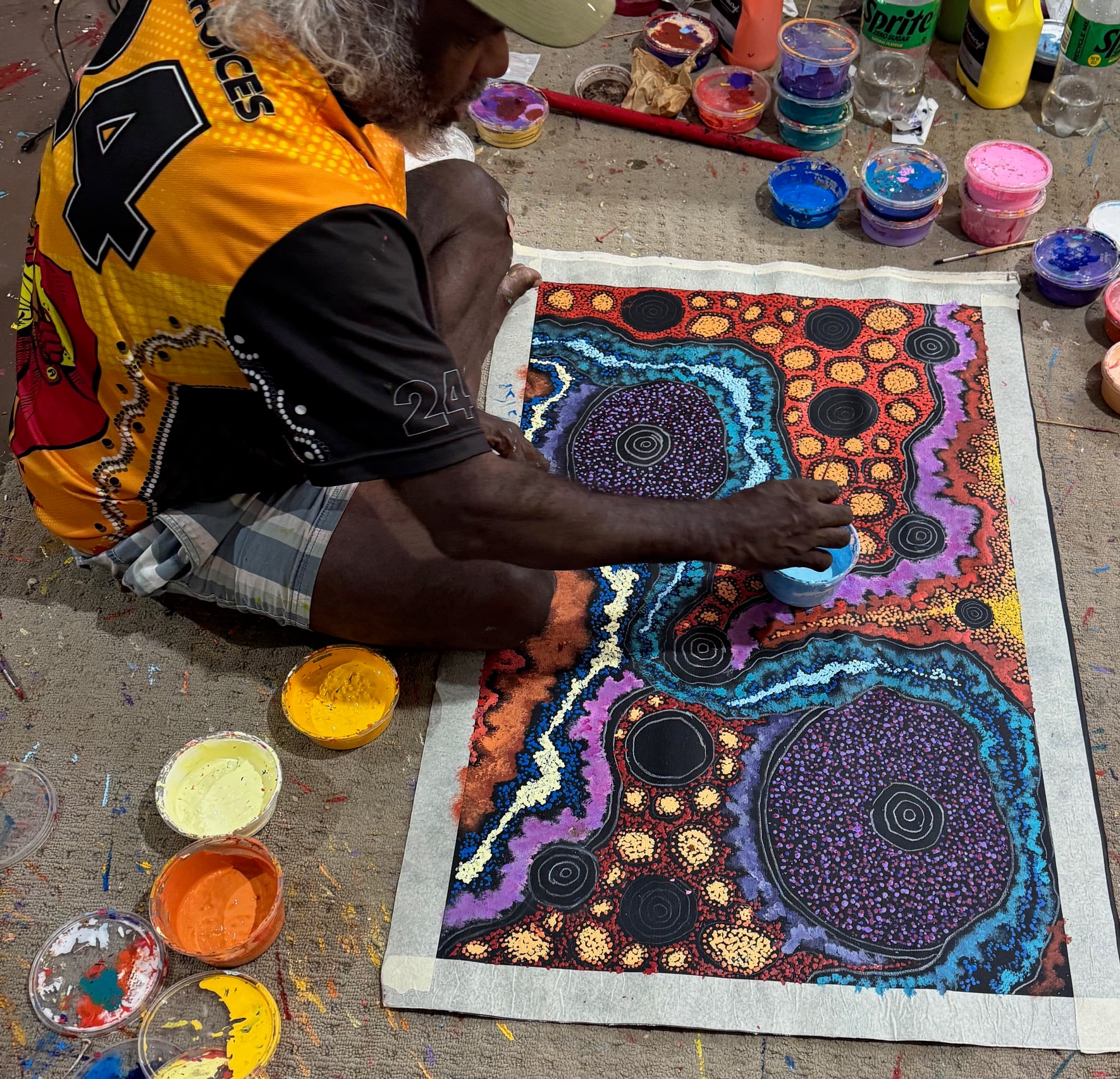 Damien and Yilpi Marks Aboriginal Art