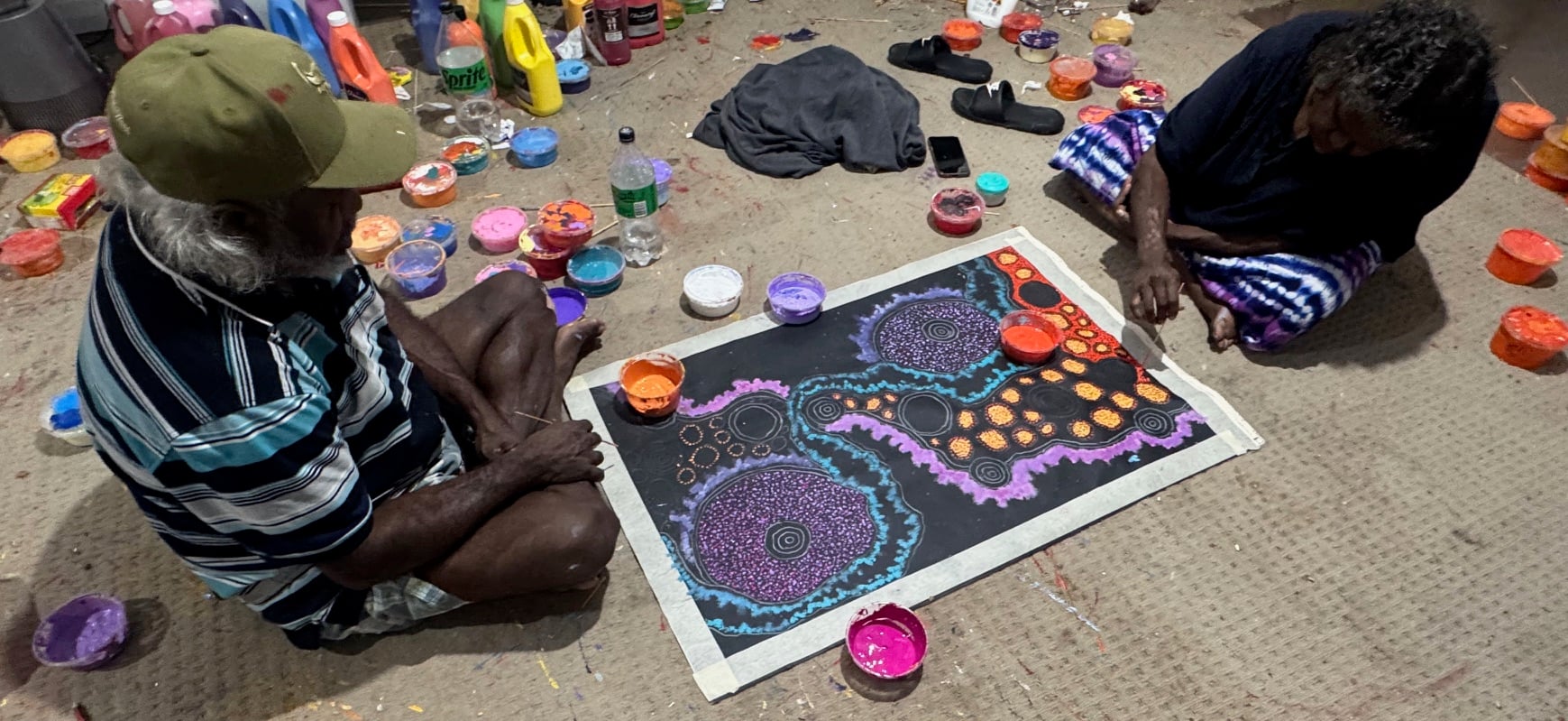 Damien and Yilpi Marks Aboriginal Art