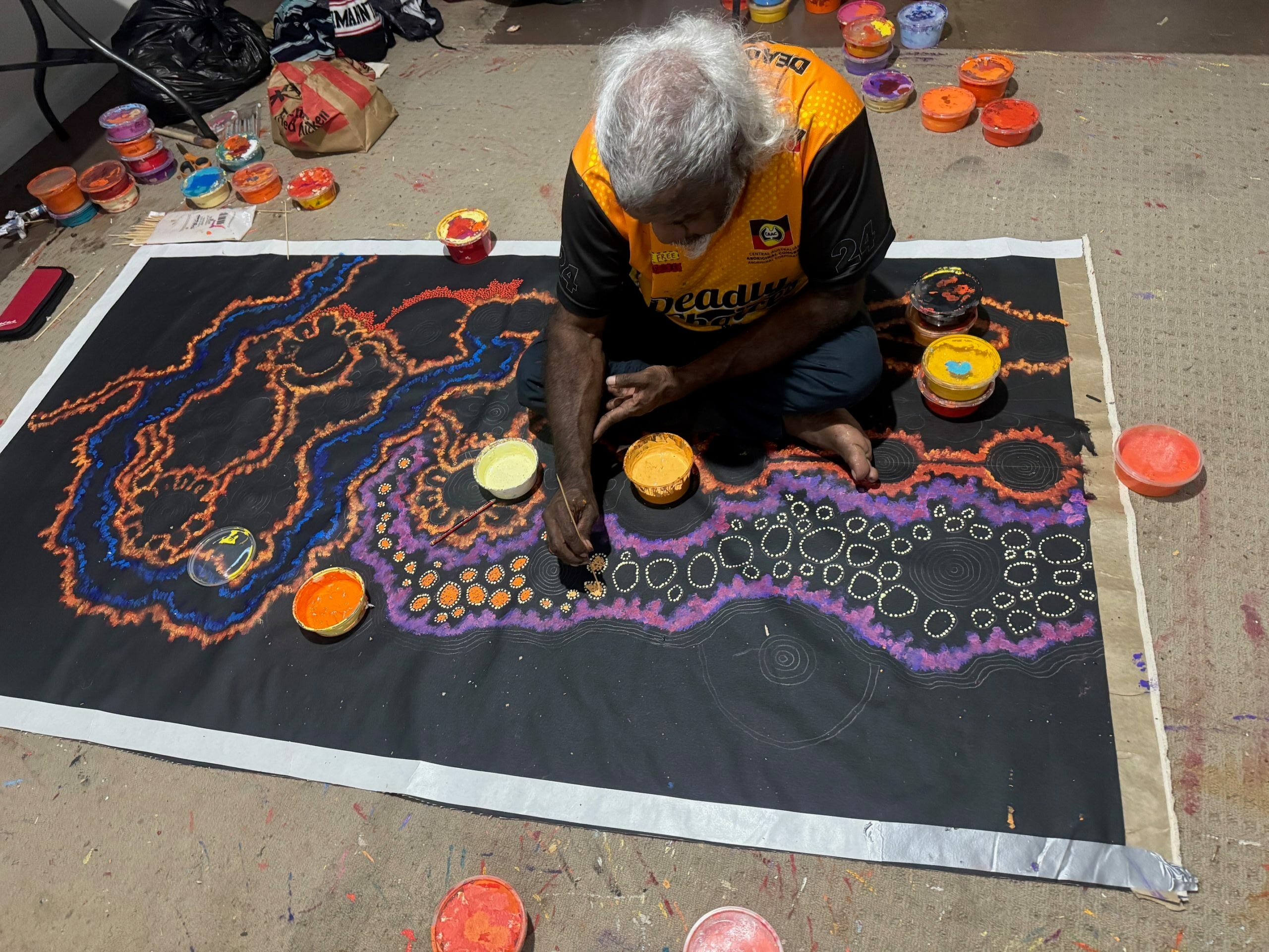 Damien and Yilpi Marks Aboriginal Art