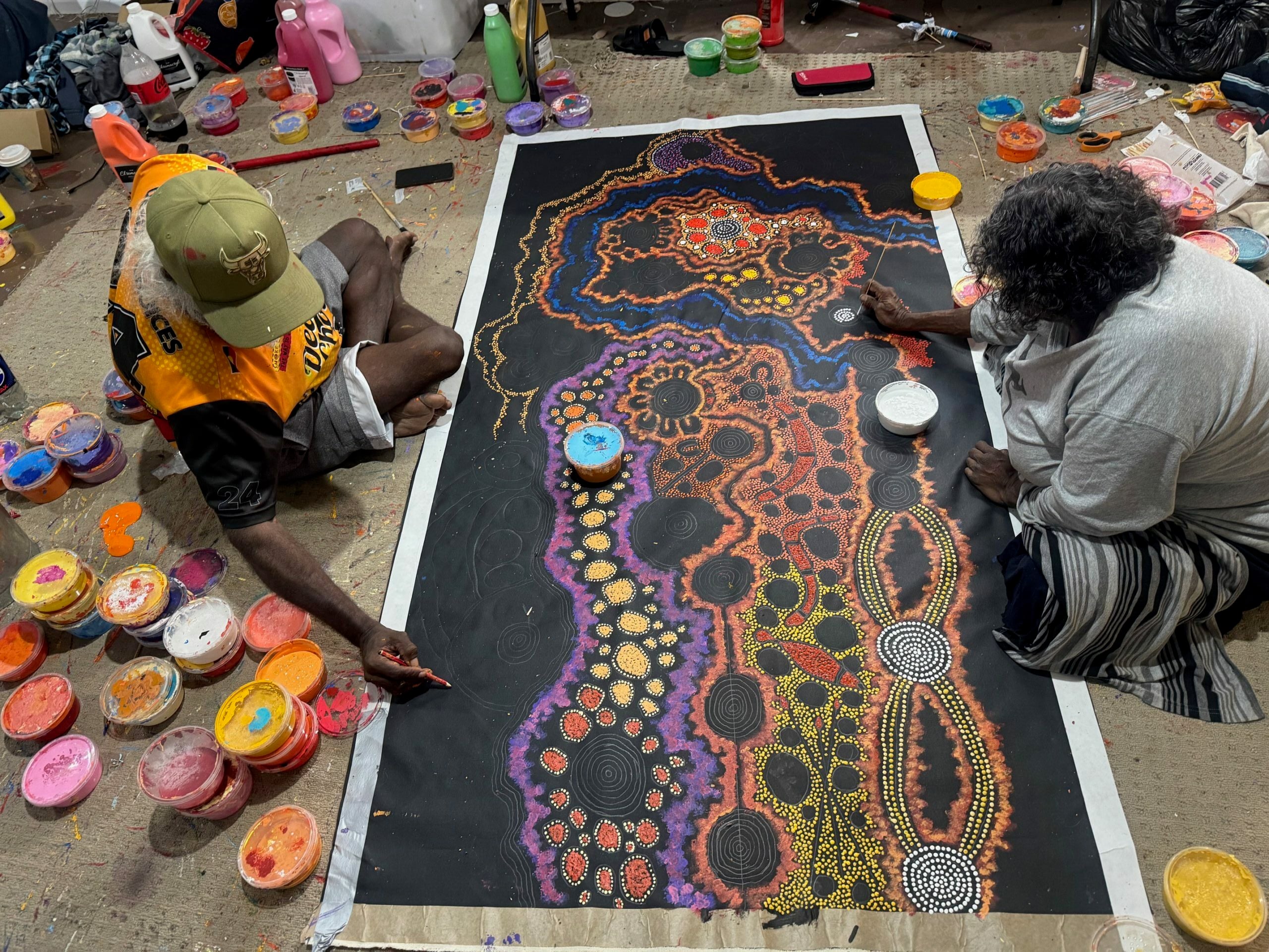 Damien and Yilpi Marks Aboriginal Art