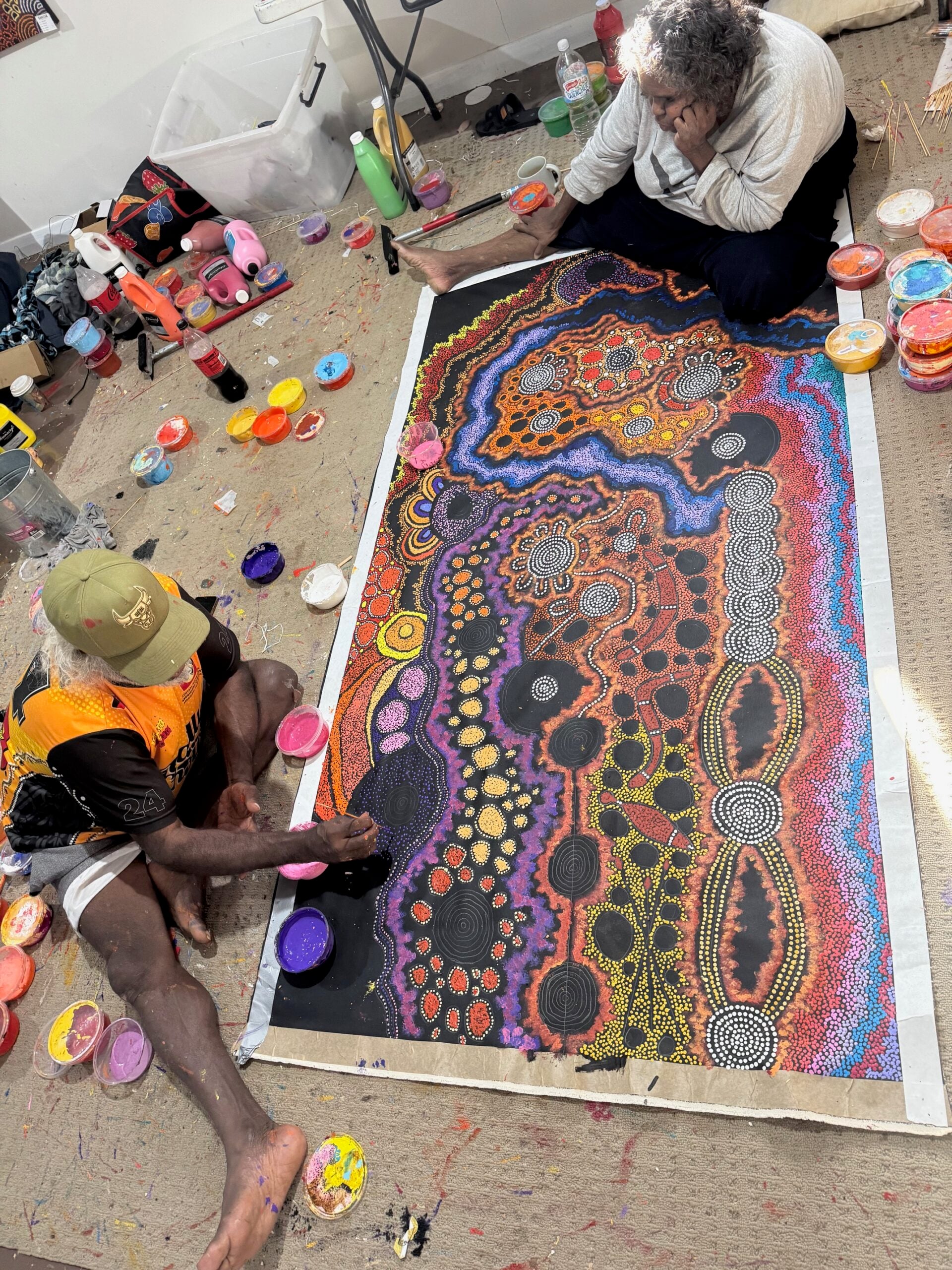 Damien and Yilpi Marks Aboriginal Art
