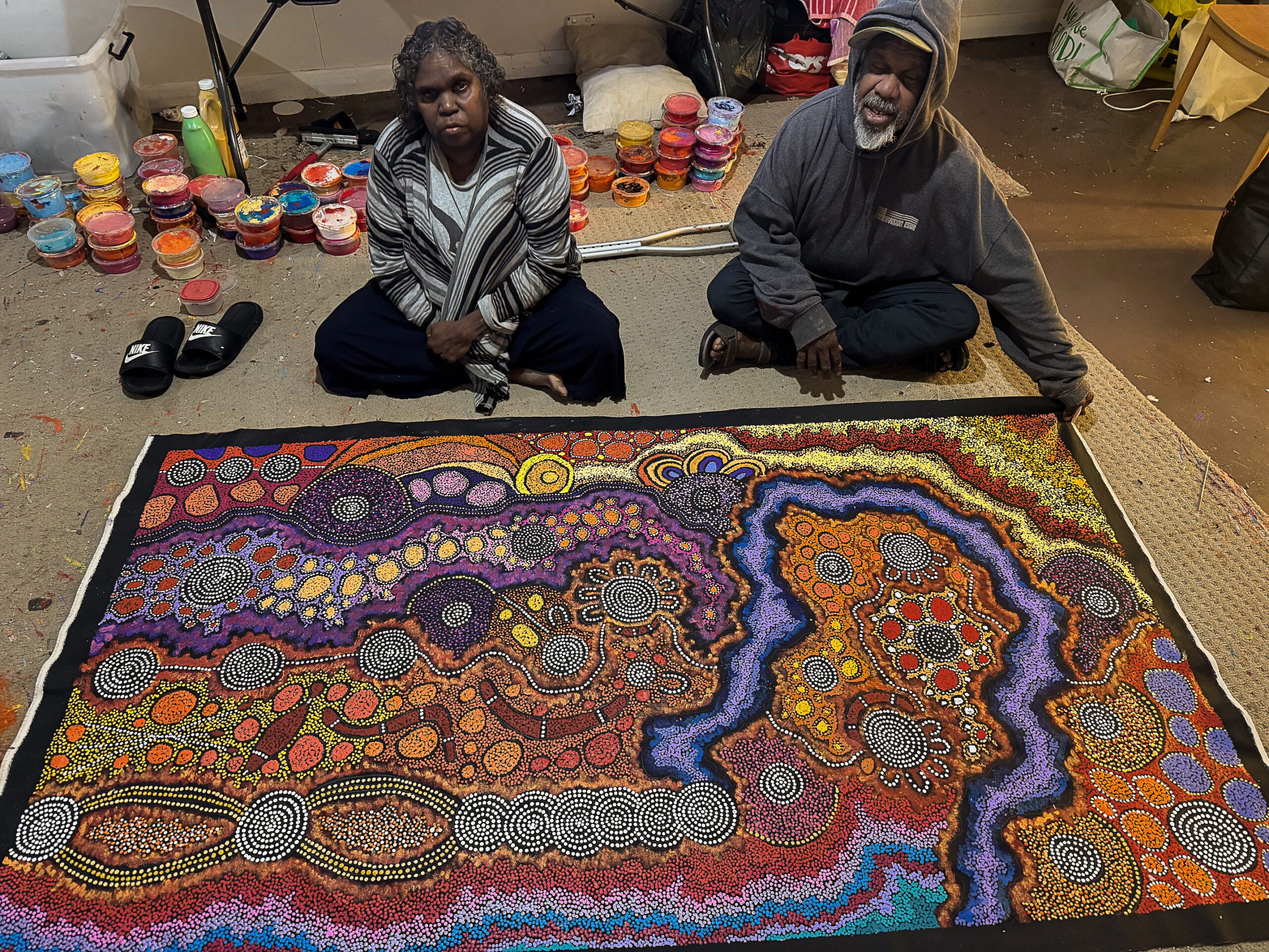 Damien and Yilpi Marks Aboriginal Art
