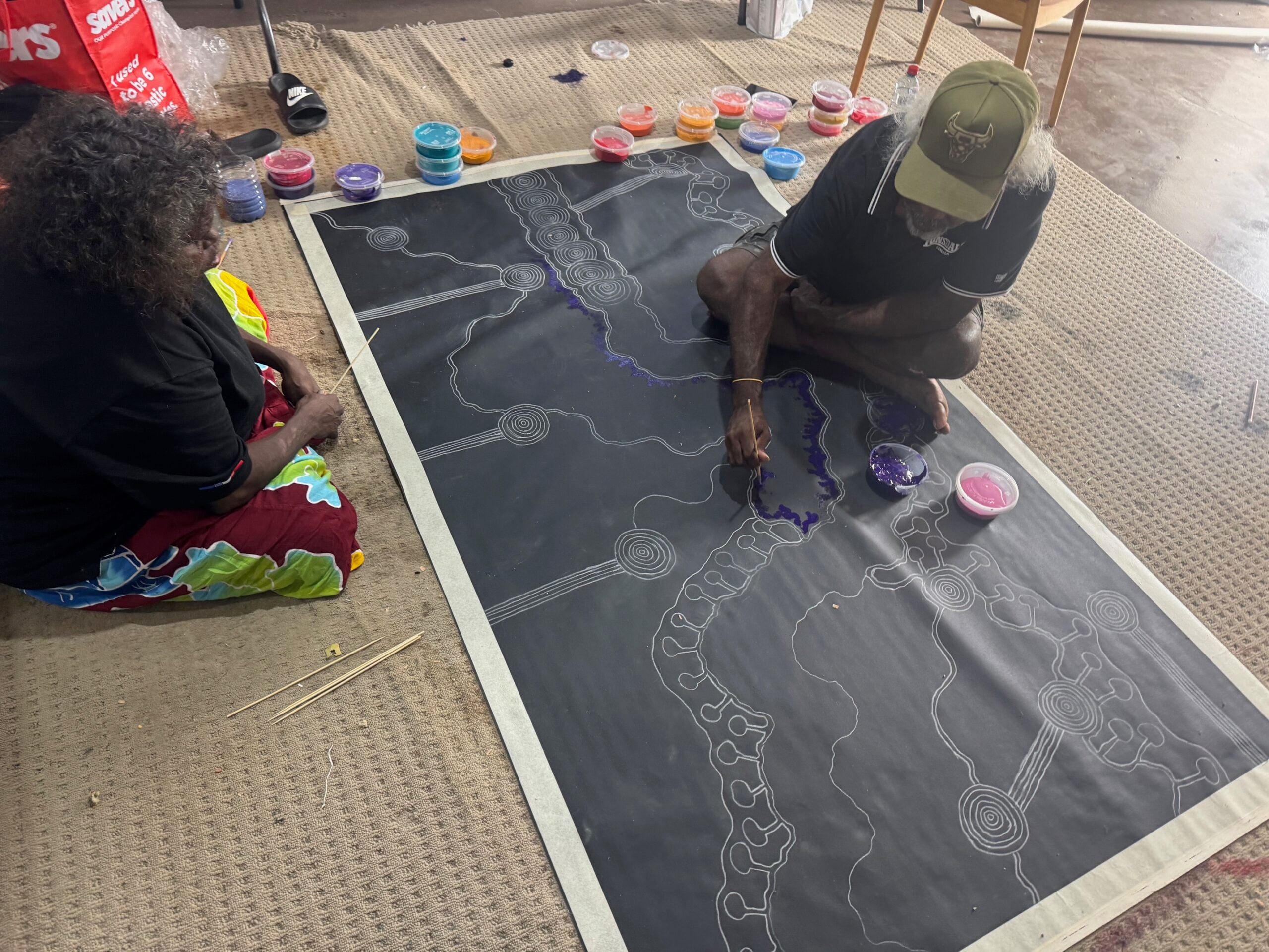 Damien and Yilpi Marks Aboriginal Art