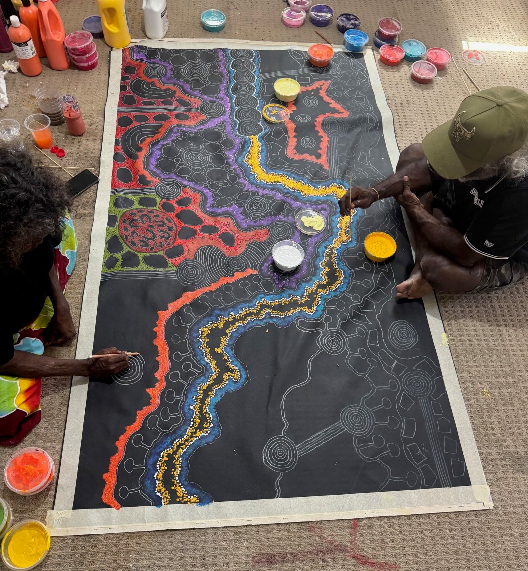 Damien and Yilpi Marks Aboriginal Art