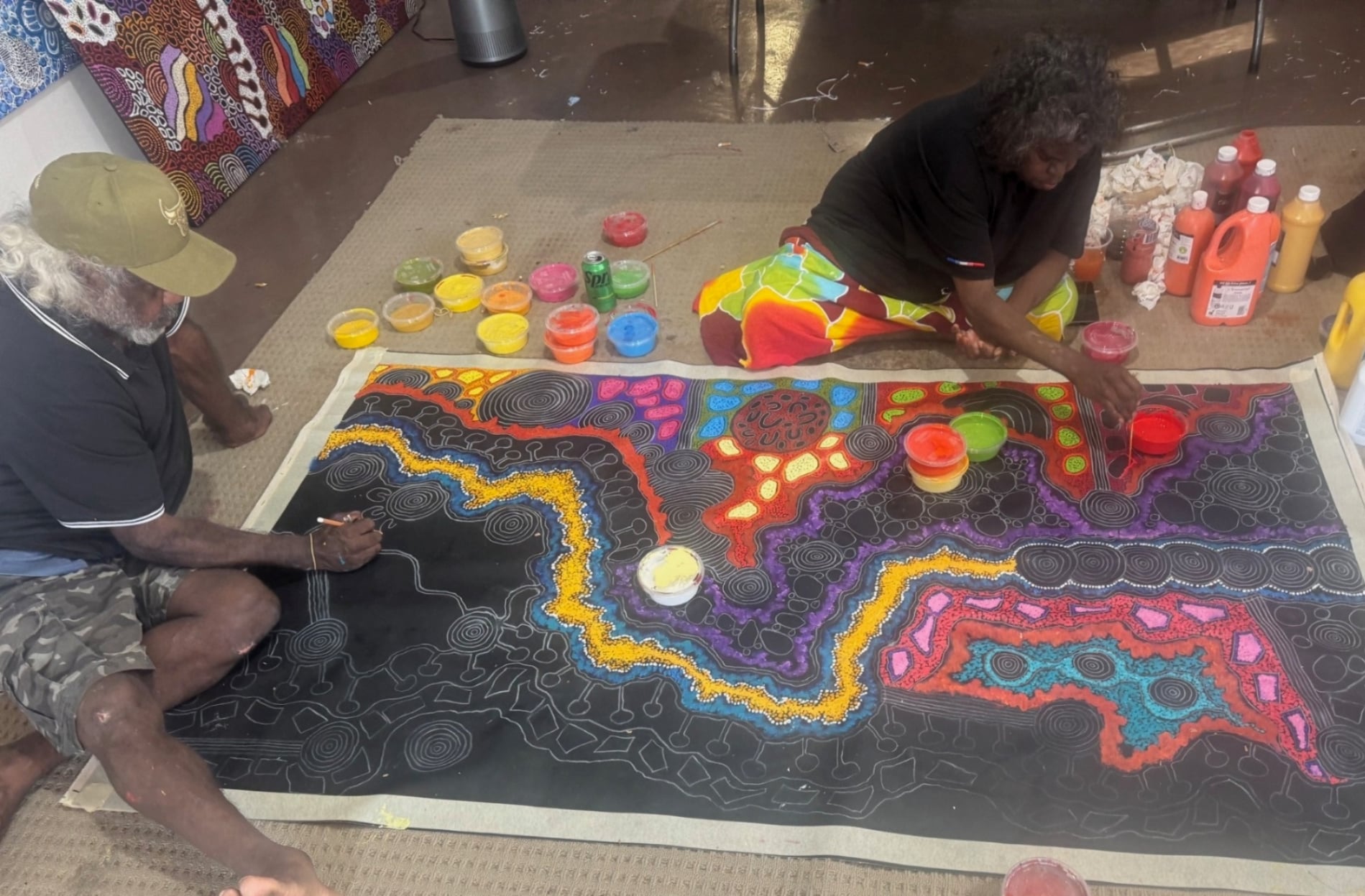 Damien and Yilpi Marks Aboriginal Art