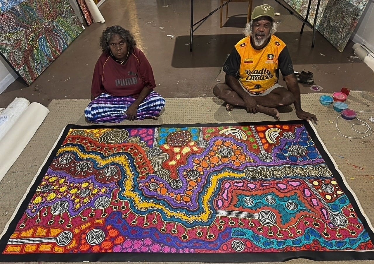 Damien and Yilpi Marks Aboriginal Art