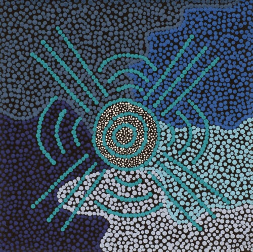 Valentine Nakamarra White Aboriginal Art
