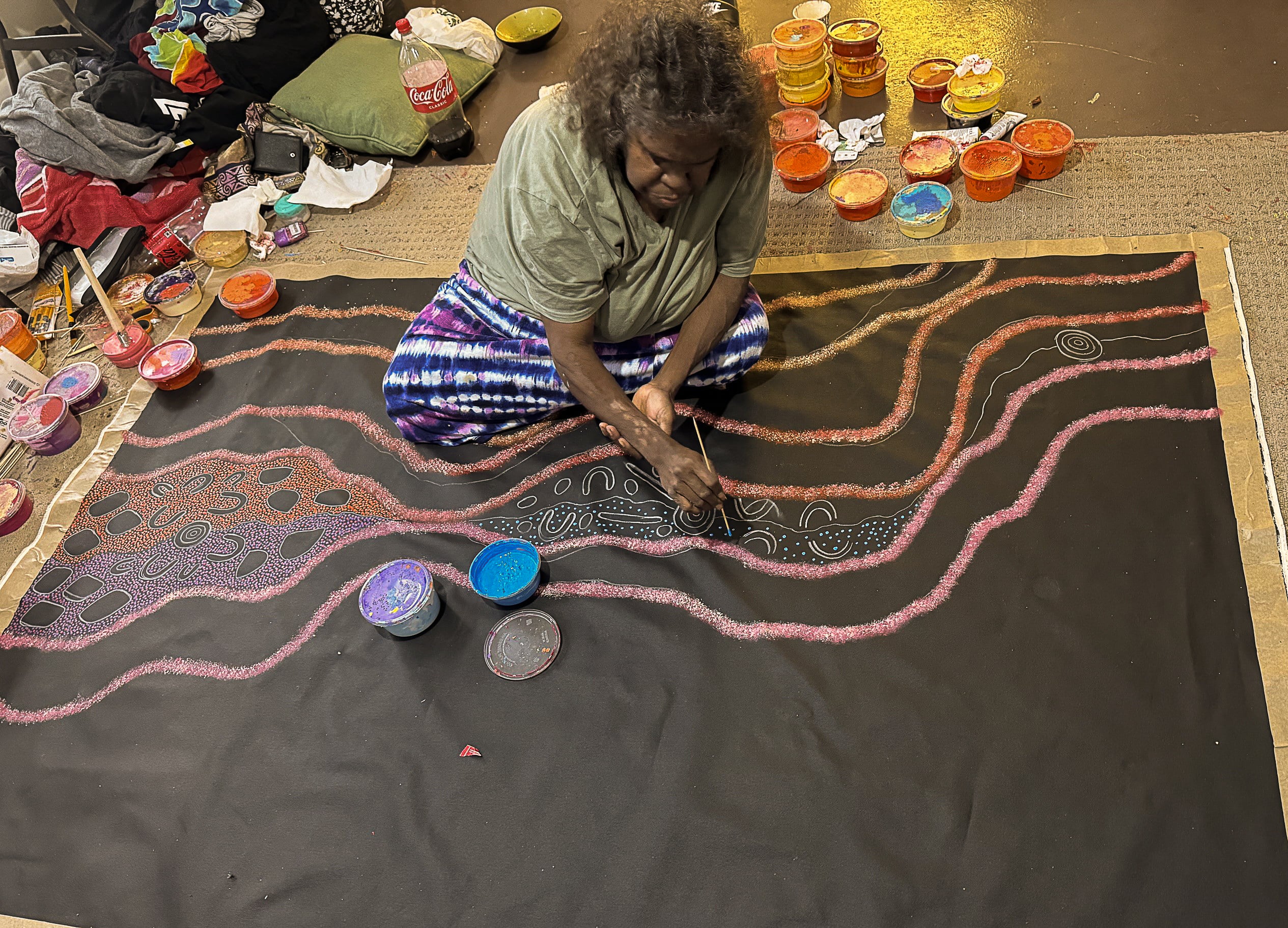 Damien and Yilpi Marks Aboriginal Art
