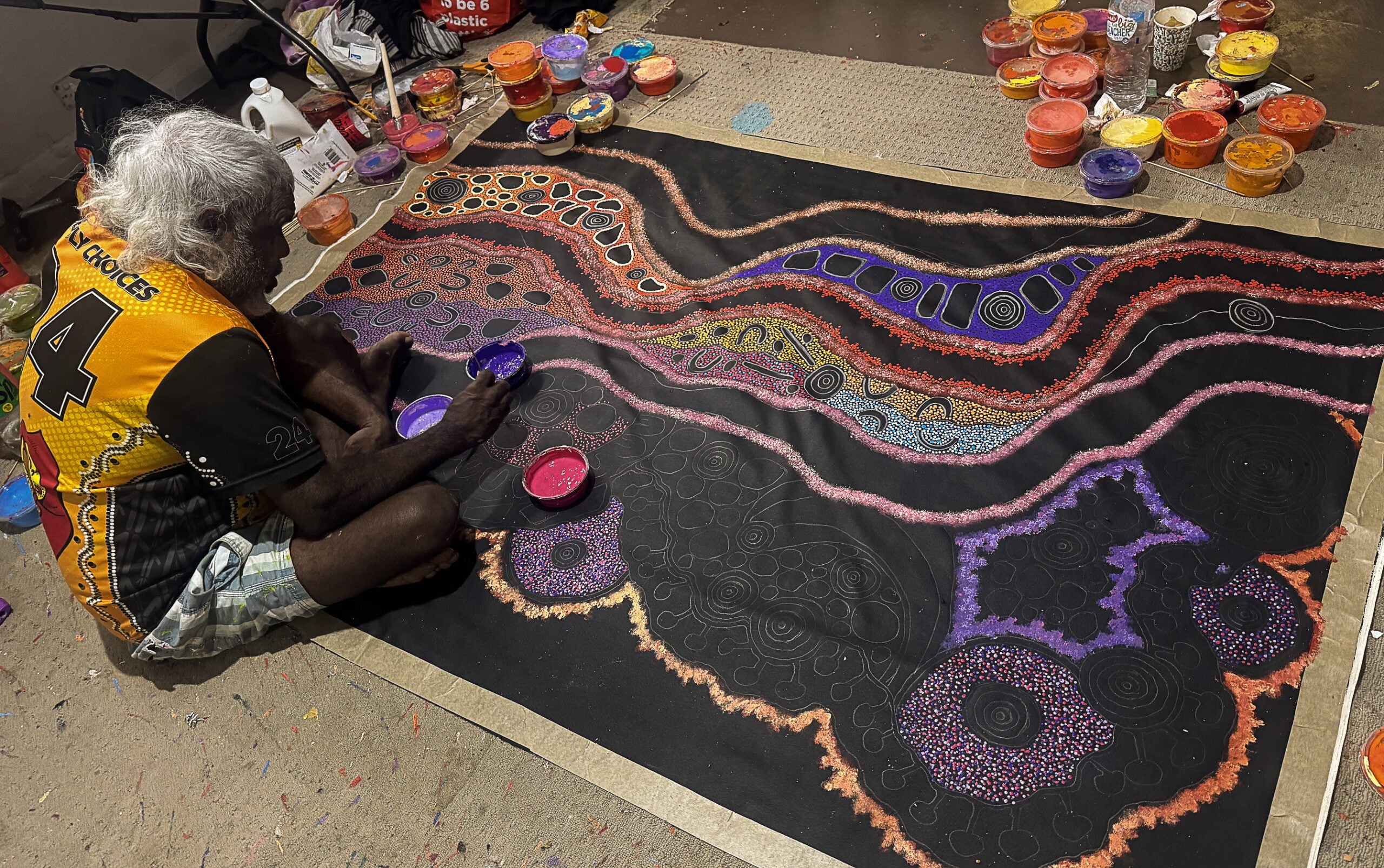 Damien and Yilpi Marks Aboriginal Art