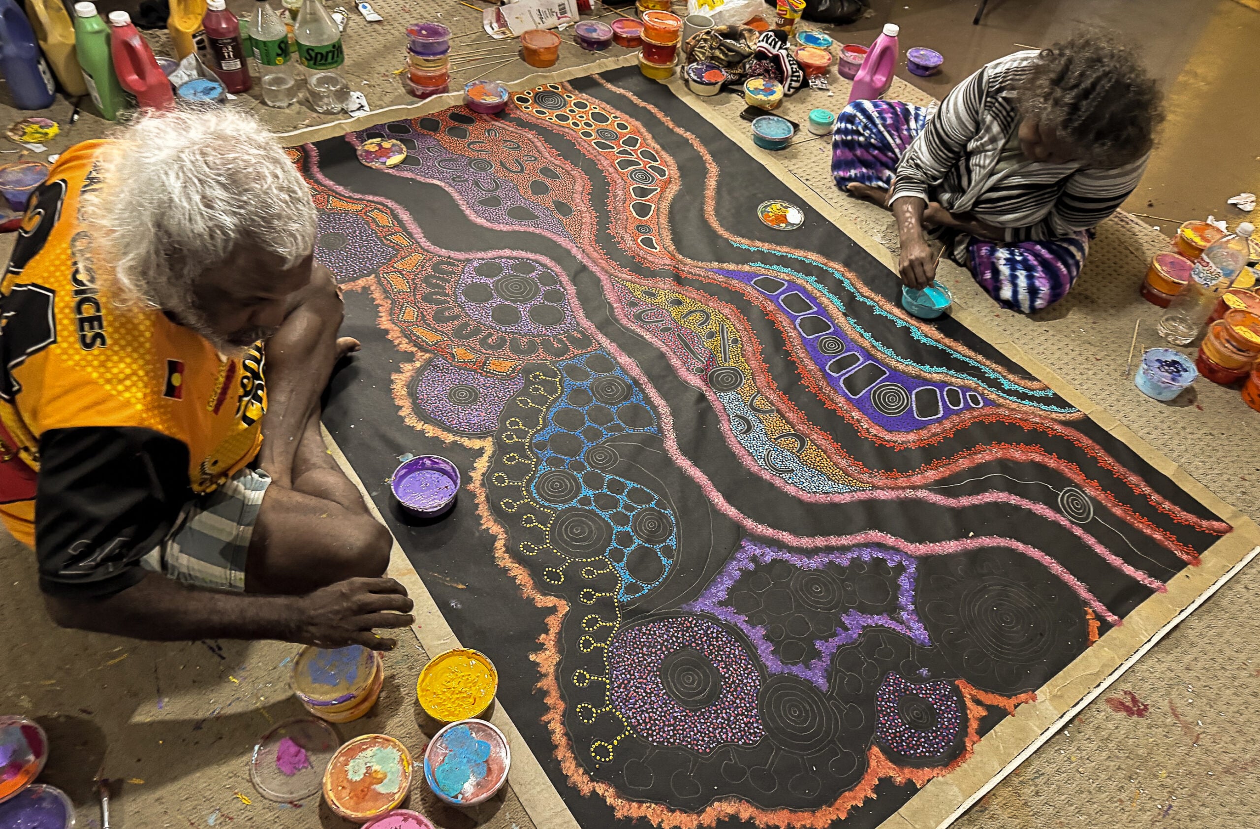 Damien and Yilpi Marks Aboriginal Art