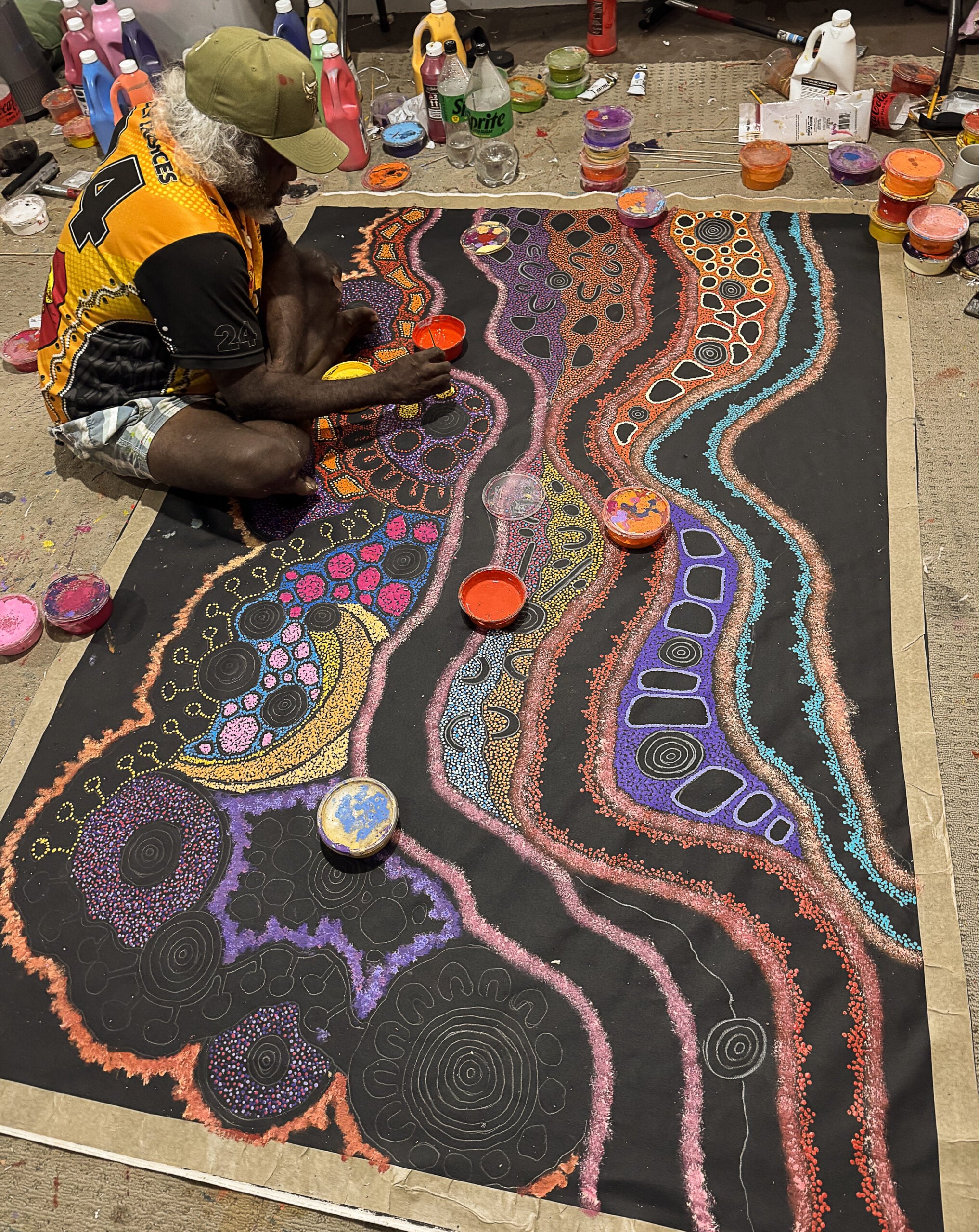 Damien and Yilpi Marks Aboriginal Art