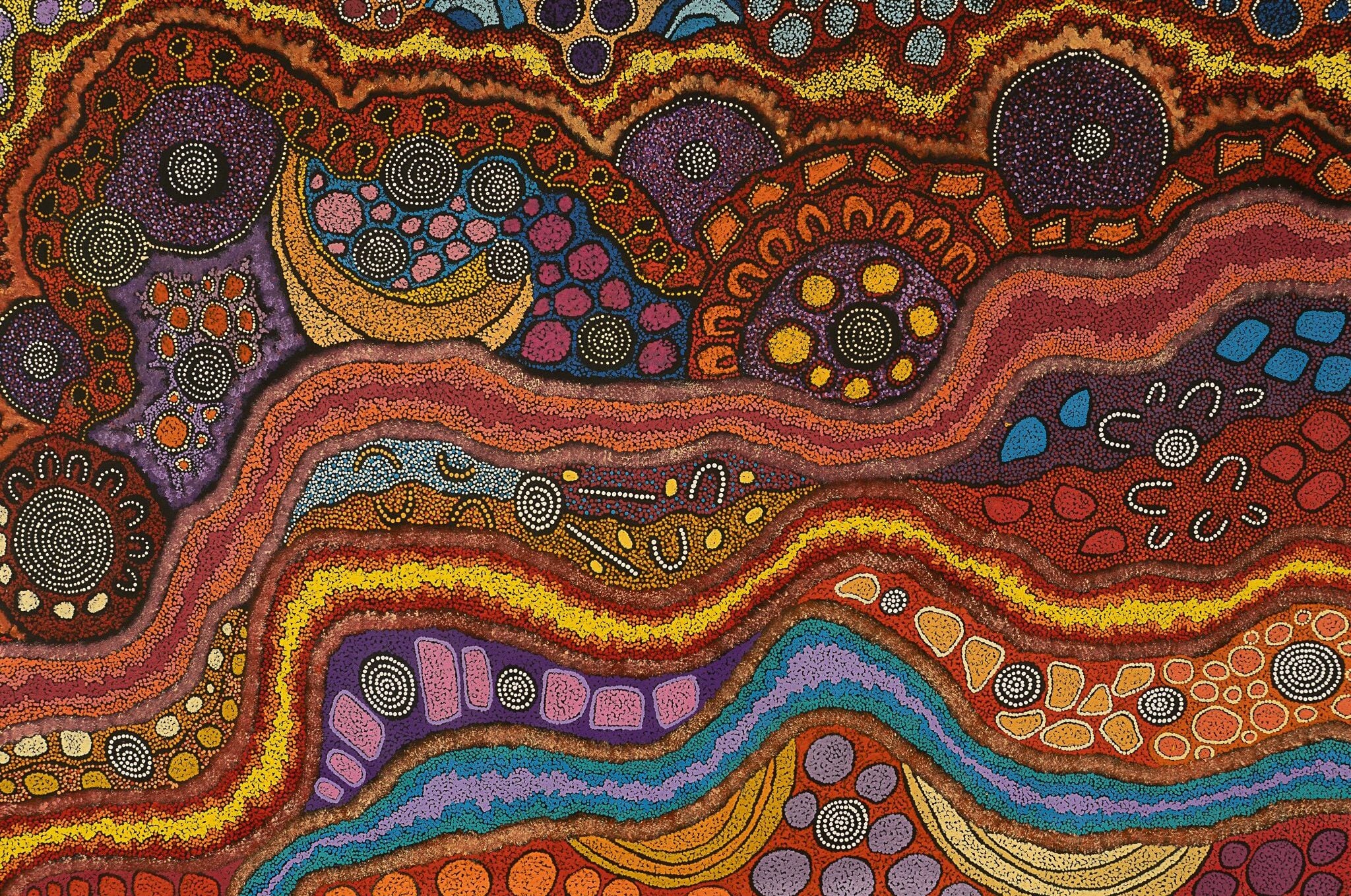 Damien and Yilpi Marks Aboriginal Art