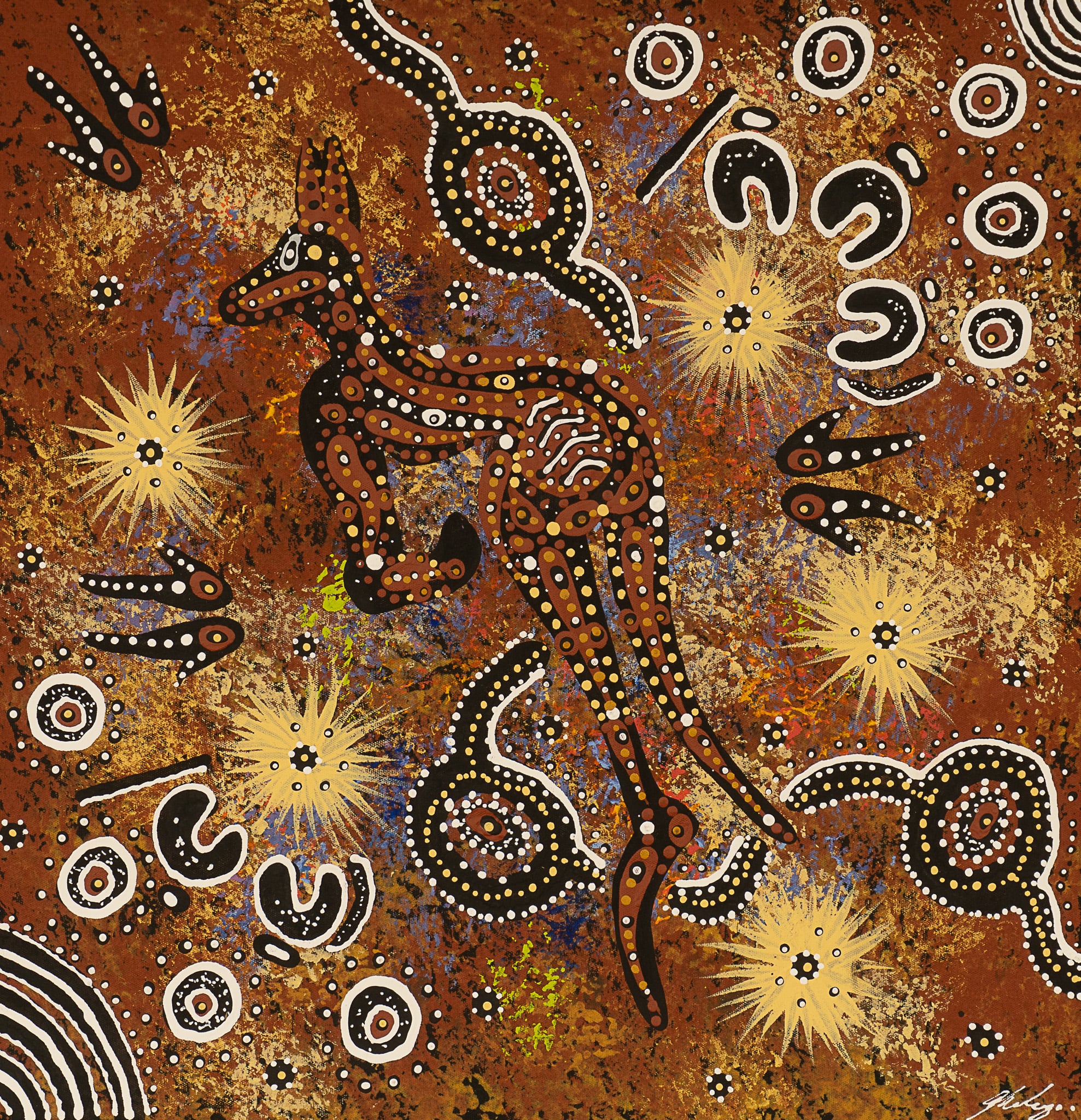 Justin Ronberg Jappurrula Aboriginal Art