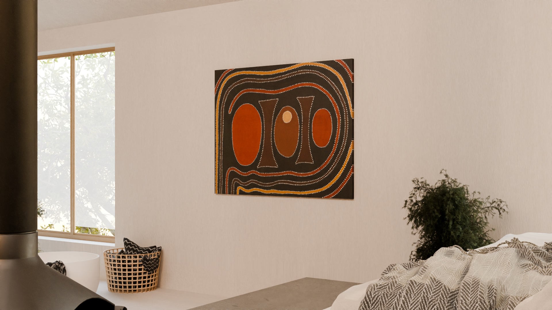 Charlene Carrington / Barramundi Dreaming (19099) - MOCKLIO room mockup 2
