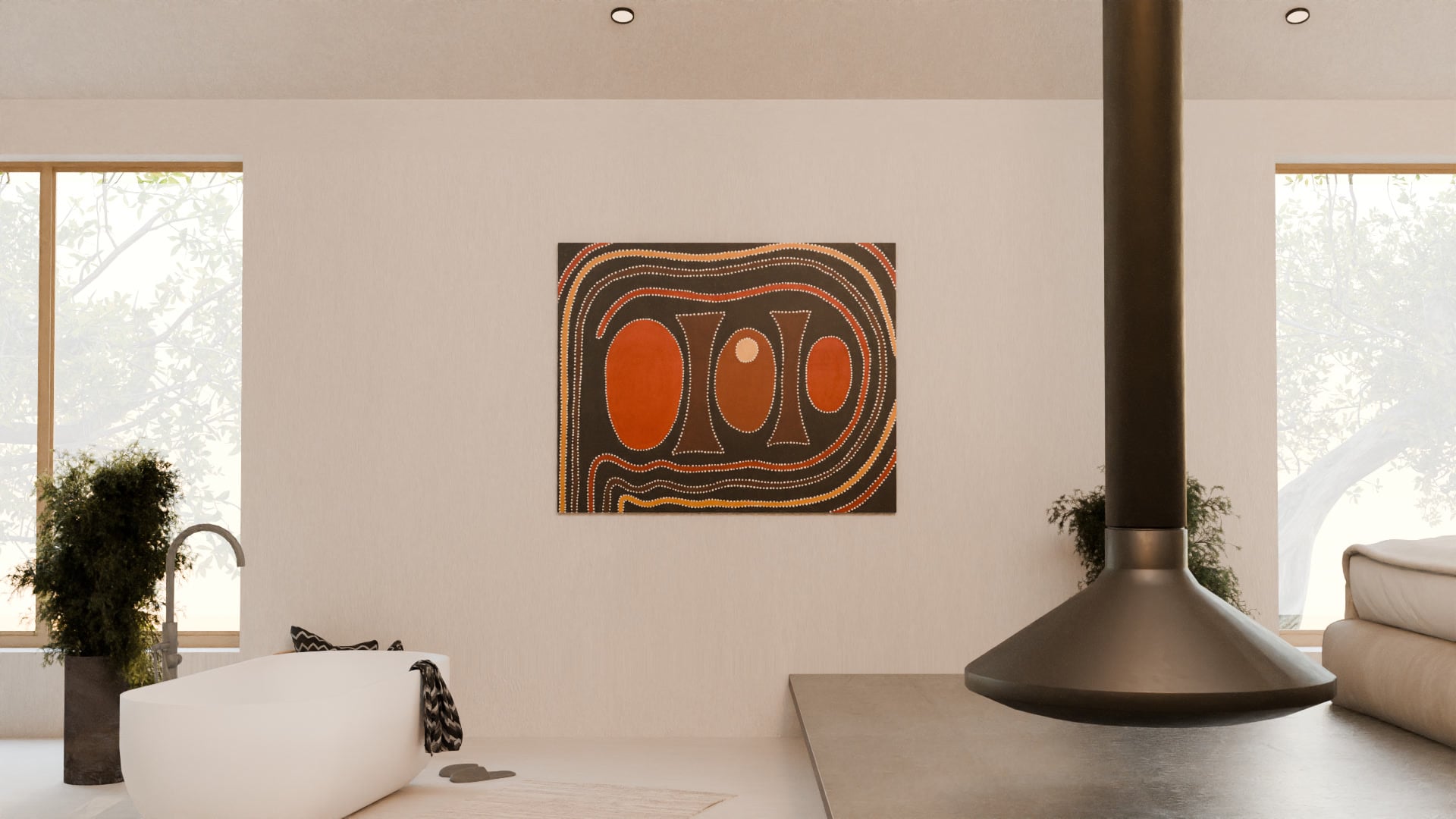 Charlene Carrington / Barramundi Dreaming (19099) - MOCKLIO room mockup 3