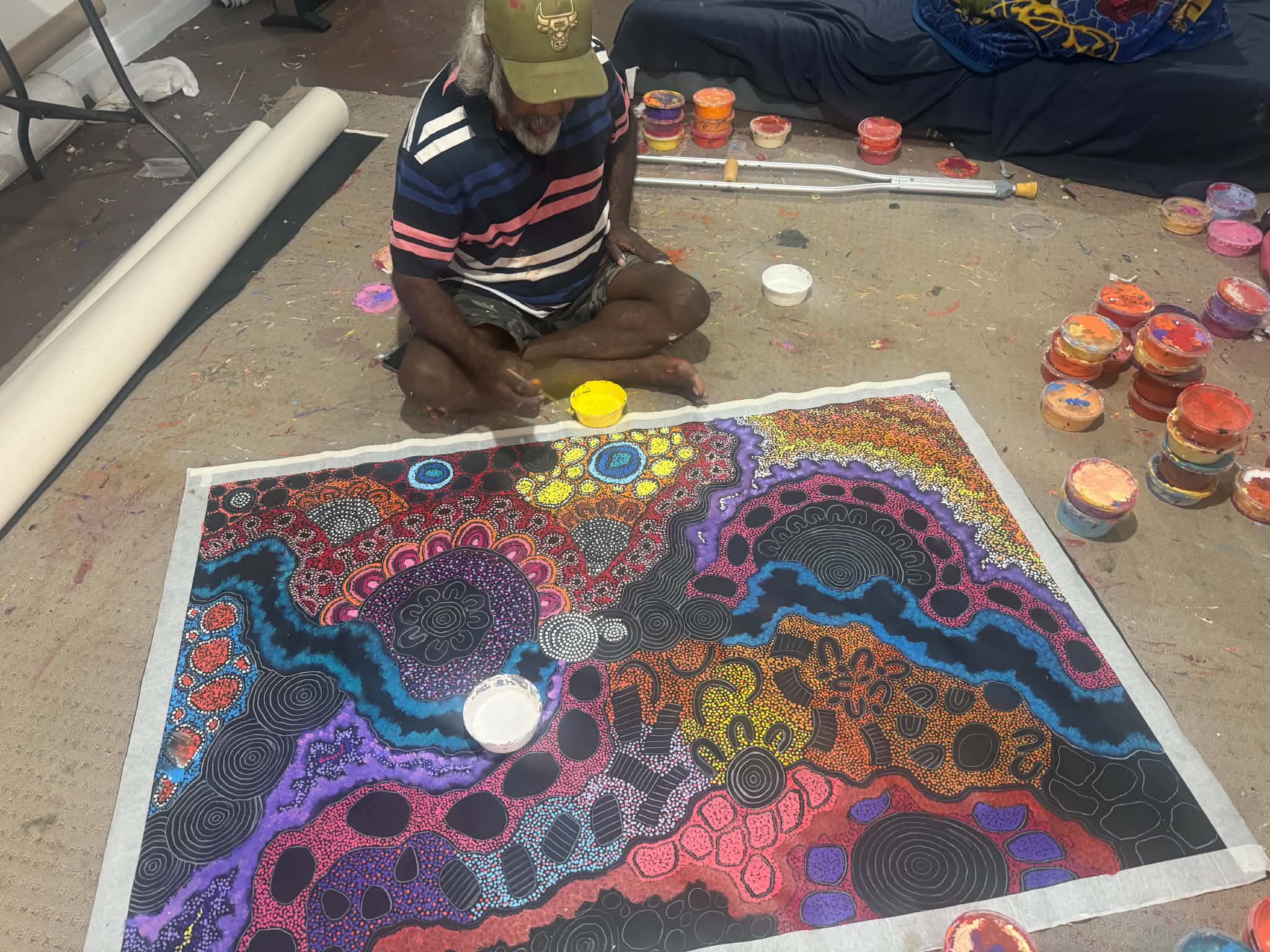Damien and Yilpi Marks Aboriginal Art