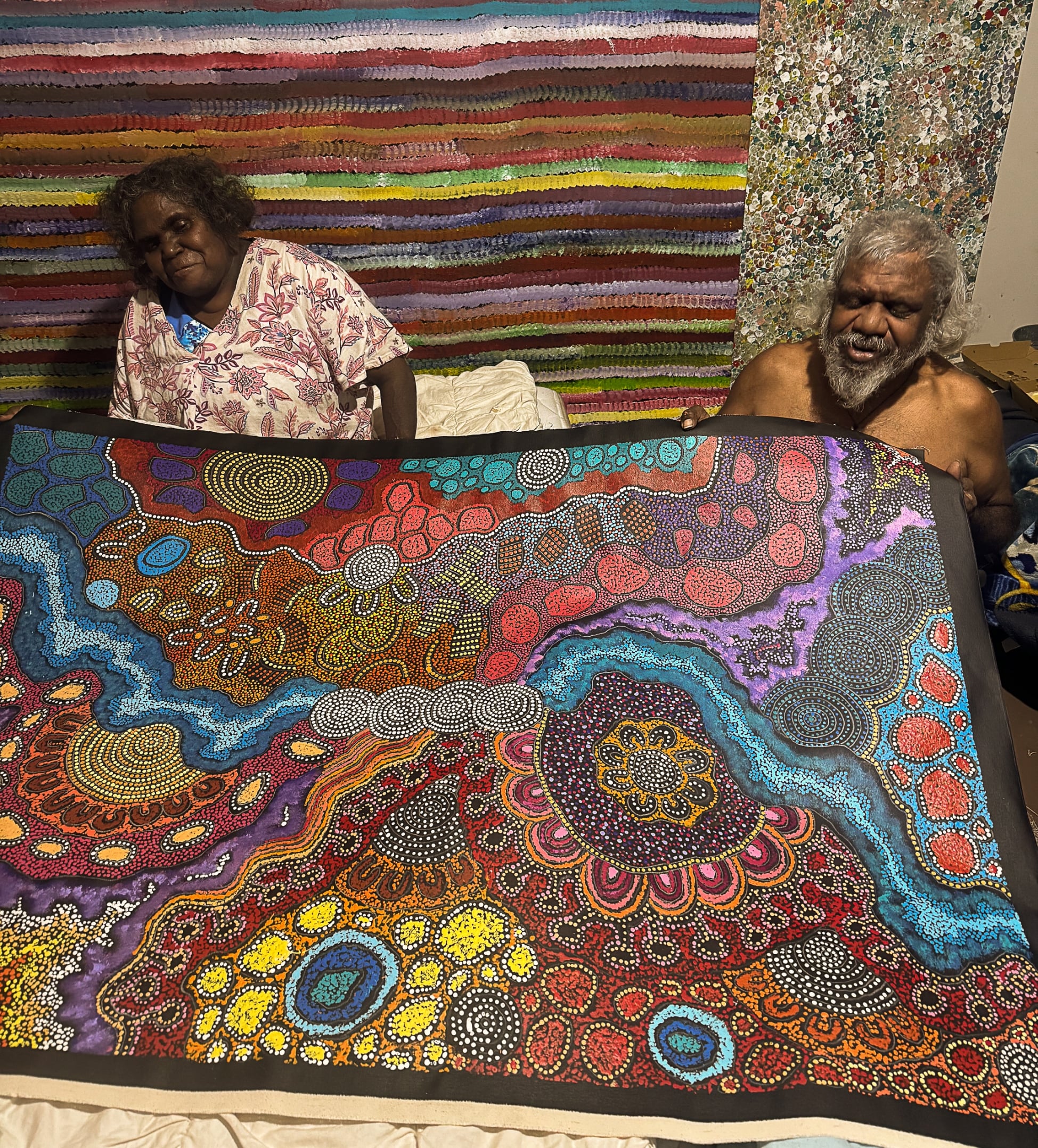 Damien and Yilpi Marks Aboriginal Art