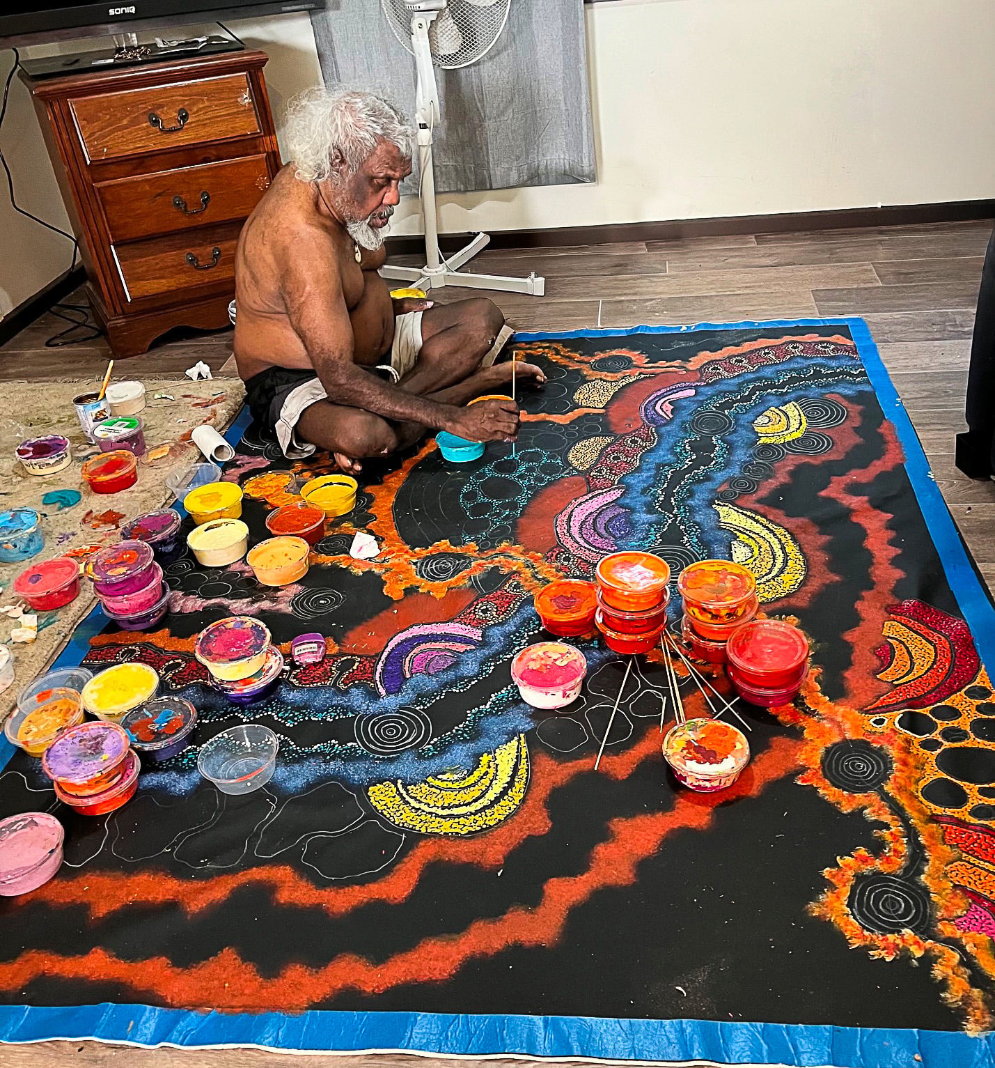 Damien and Yilpi Marks Aboriginal Art