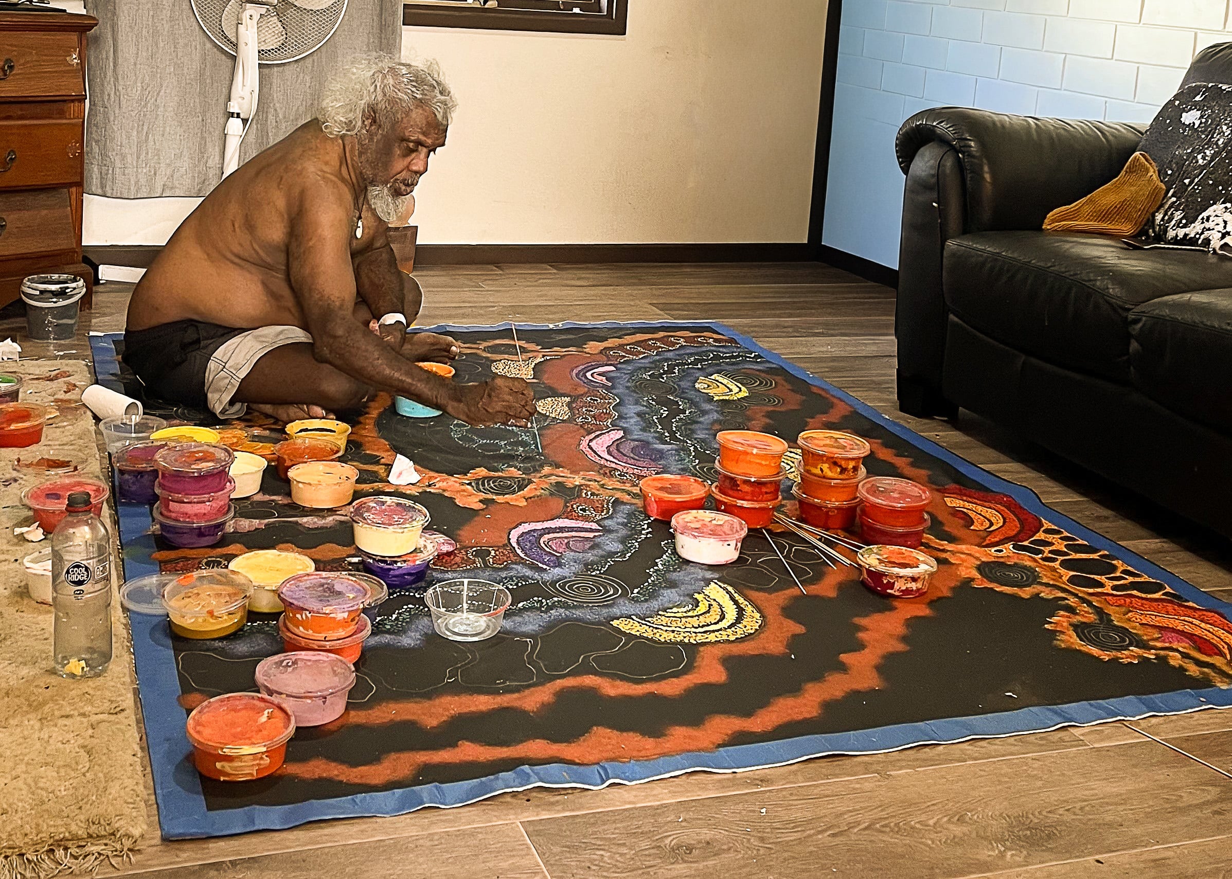 Damien and Yilpi Marks Aboriginal Art