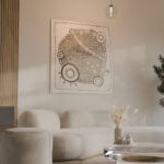 Christy Young / Water Dreaming (Kapi Tjukurpa) (CHY202208) - MOCKLIO room mockup 1