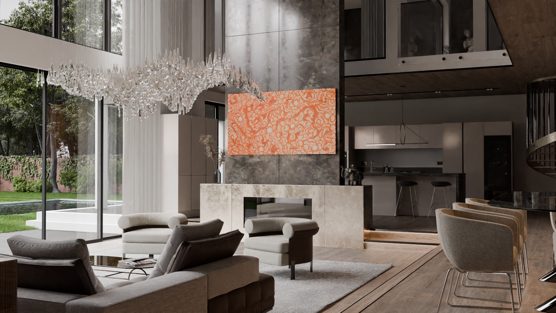 Samantha Daniels Napaltjarri / Seven Sisters Dreaming (SD278) - MOCKLIO room mockup 1