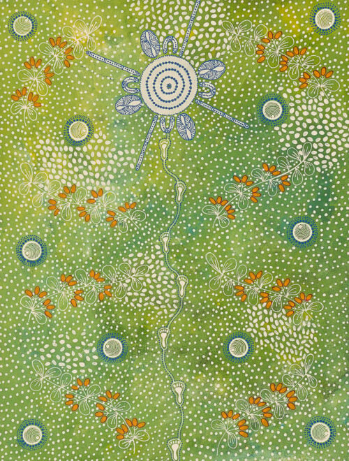 Tanya Bird Mpetyane and Keenan Bird Jangala Aboriginal Art