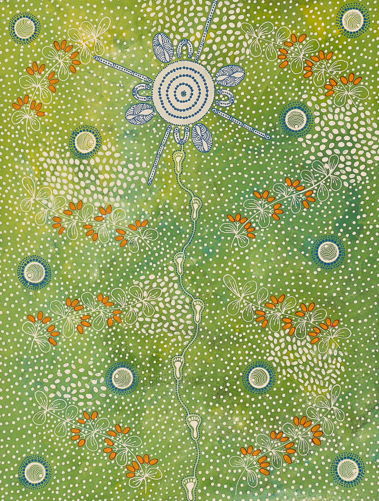 Tanya Bird Mpetyane and Keenan Bird Jangala Aboriginal Art